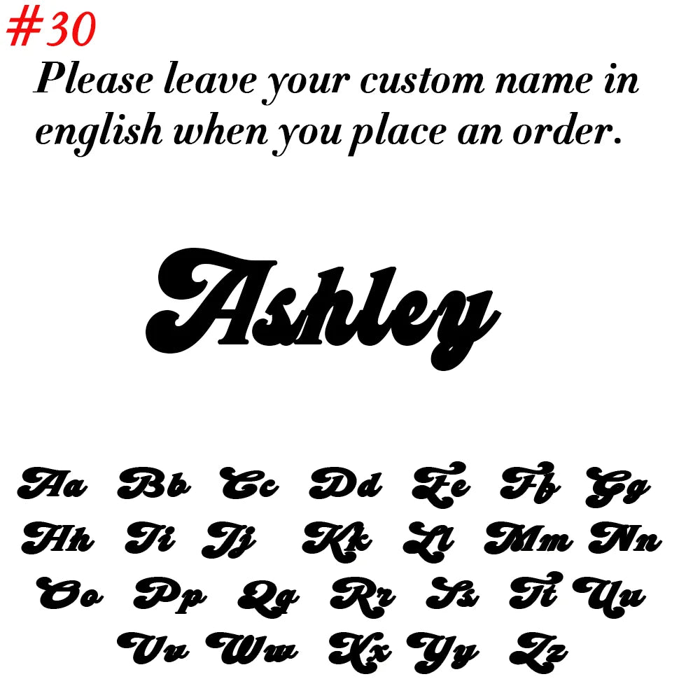 Broche Personnalisée Nom Acier Inoxydable - Badge Plaque Mariage Cadeau