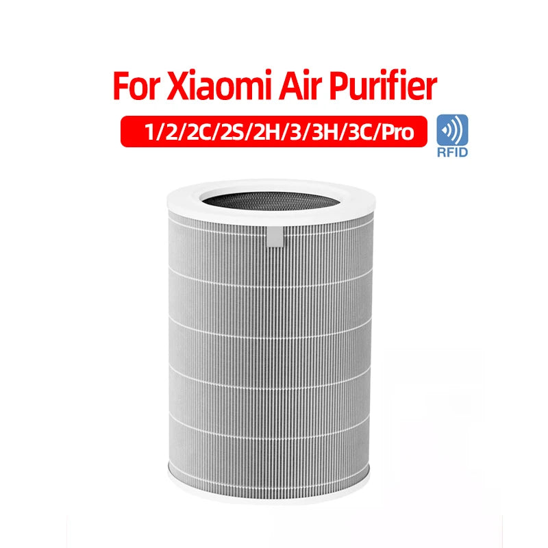 Filtre HEPA Xiaomi Air Purifier 1/2/2S/2C/3/3C/3H Pro - Carbone Actif Premium