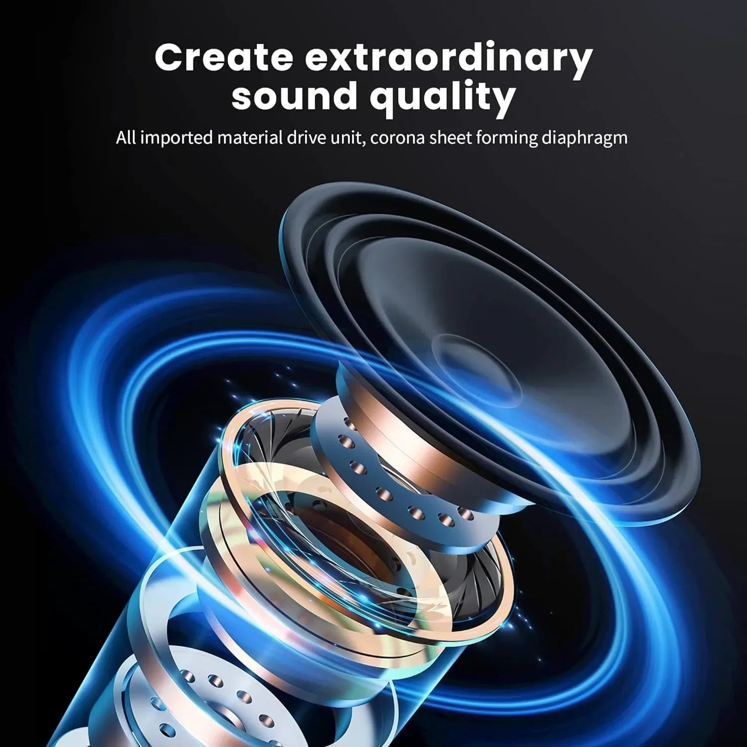 Casque Sans Fil Bluetooth 5.3 - Audio HiFi TF/AUX avec Microphone / TenYua Wireless Bluetooth 5.3 Headphones Over Ear Hifi Stereo