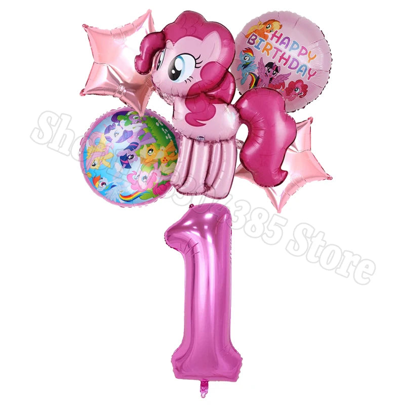 Ballons My Little Pony Chiffres 1-10 Licorne - Anniversaire Baby Shower Fête
