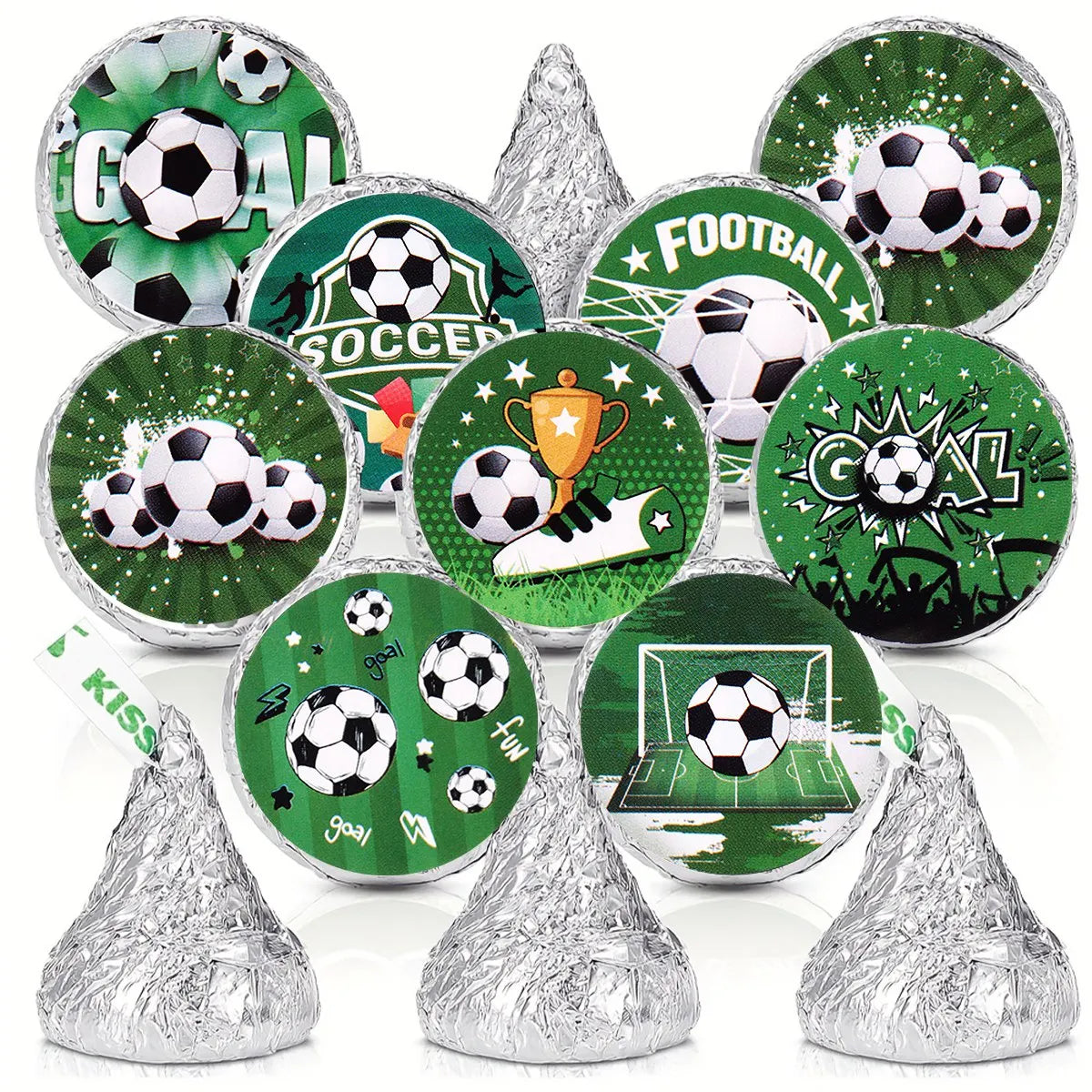 Autocollants Football 500pcs - Stickers Thème Soccer Anniversaire Baby Shower