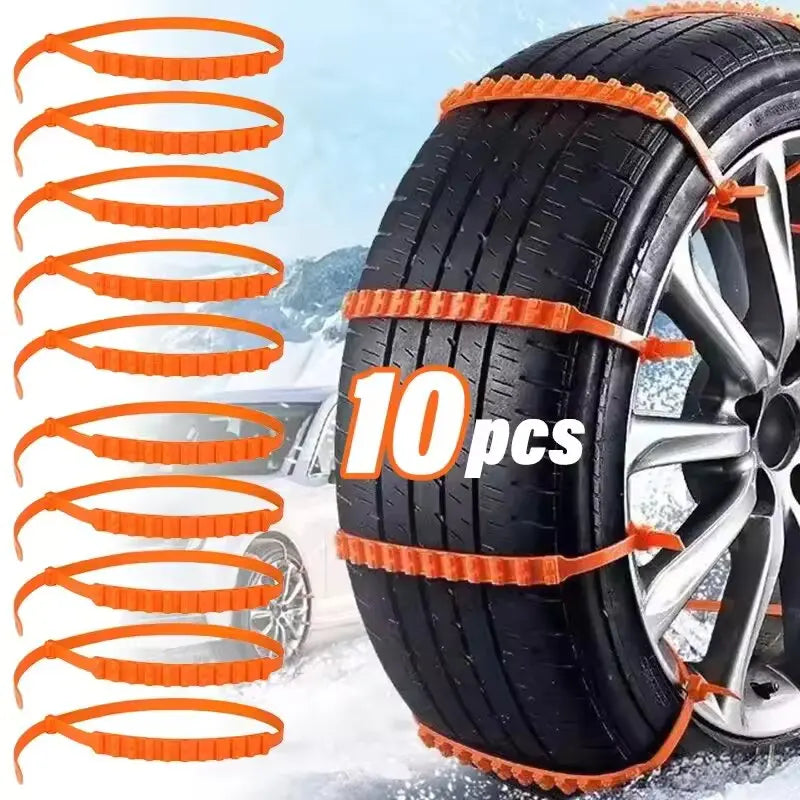 Chaînes Neige Voiture 10/20pcs - Anti-Dérapant Hiver Urgence Pneu Auto