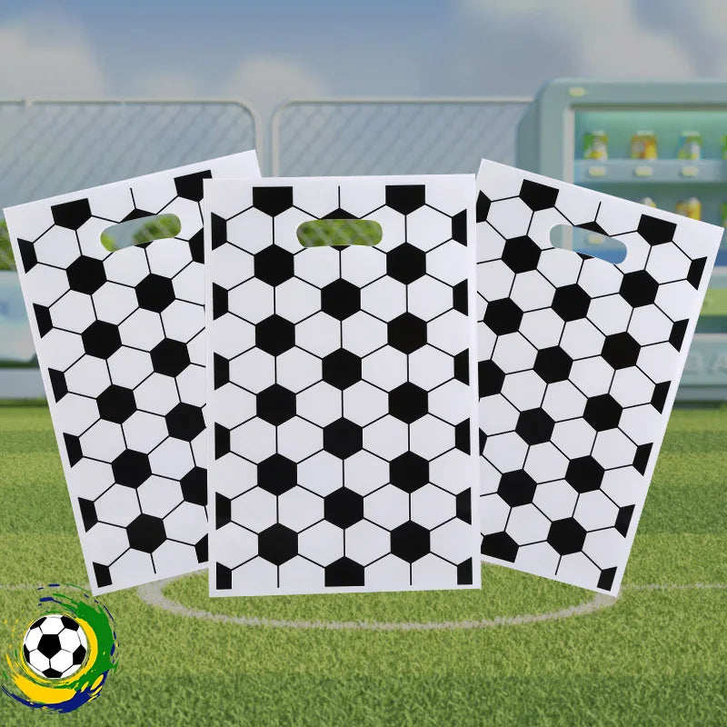 Sacs Cadeaux Football 10/20/50pcs - Plastique Thème Soccer Anniversaire Enfants