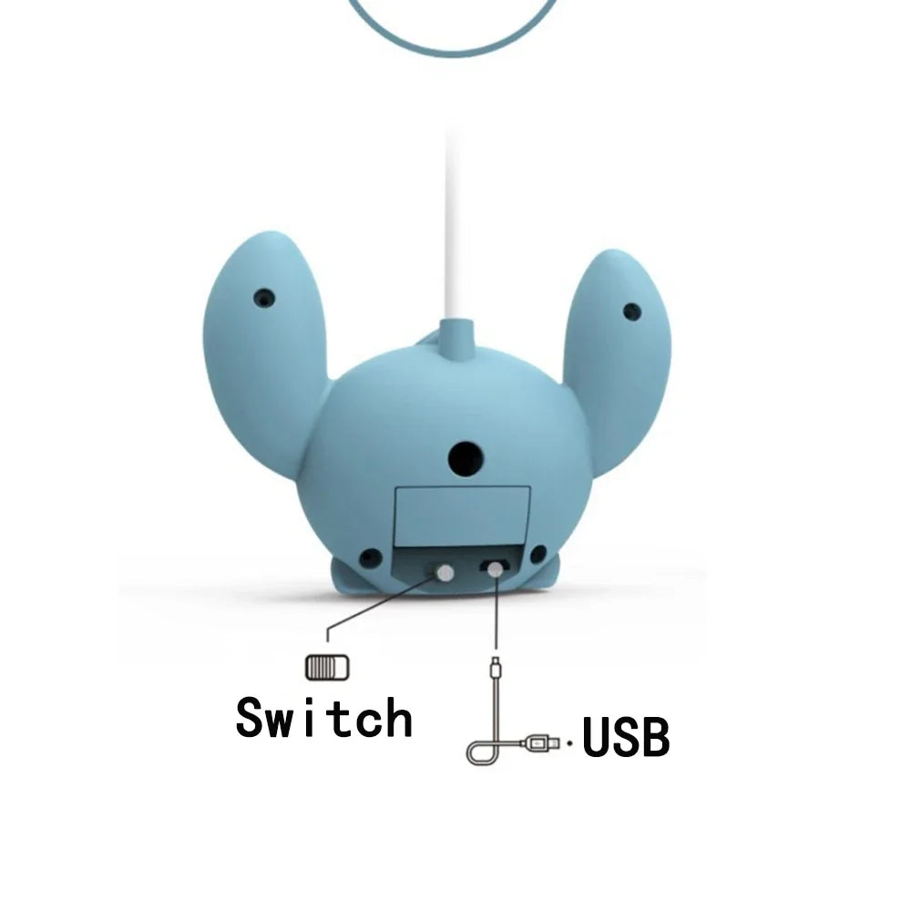 Lampe Bureau LED Lilo & Stitch Taille-Crayon - Pliable USB Rechargeable Cadeau