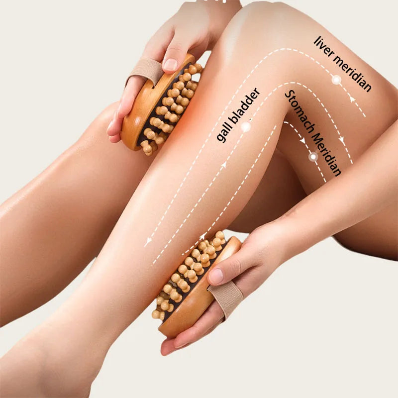 Masseur Dos Manuel - Brossage Méridiens Corps Entier Abdomen Jambes