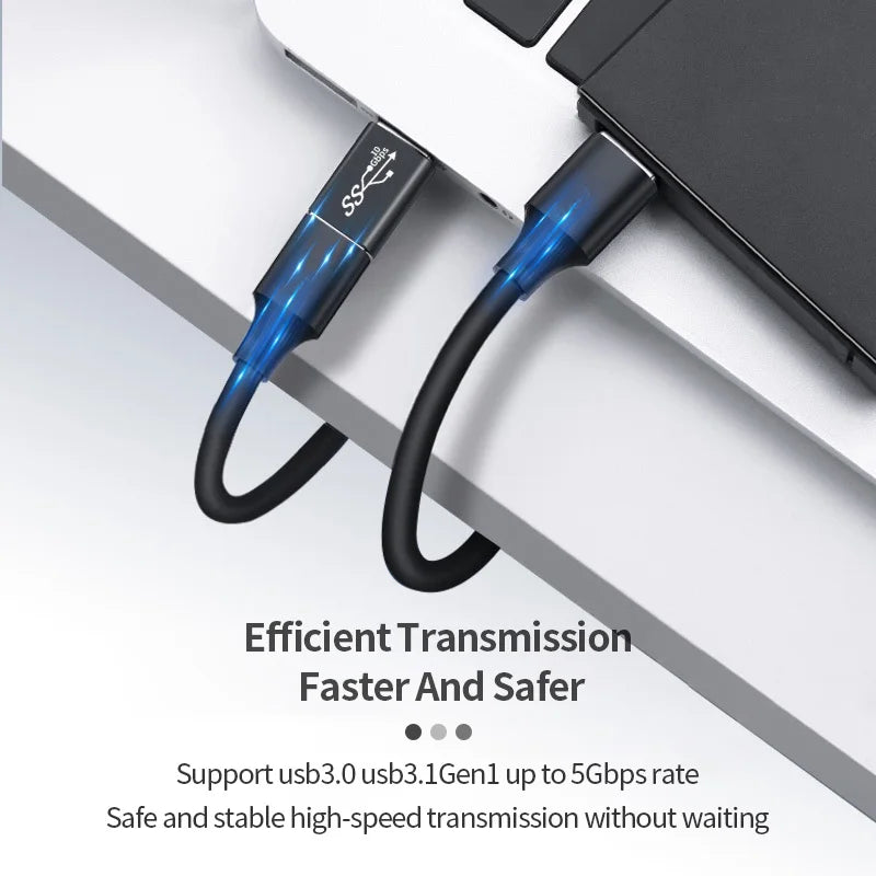 Adaptateur USB 3.0 Mâle-Femelle 5Gbps - Connecteur Extension SSD HDD Gen1