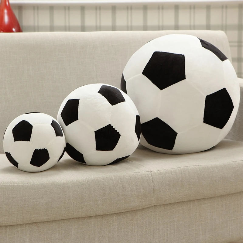 Peluche Ballon Football 20/30/45cm Douce - Jouet Soccer Enfants Bébé Cadeau Fête