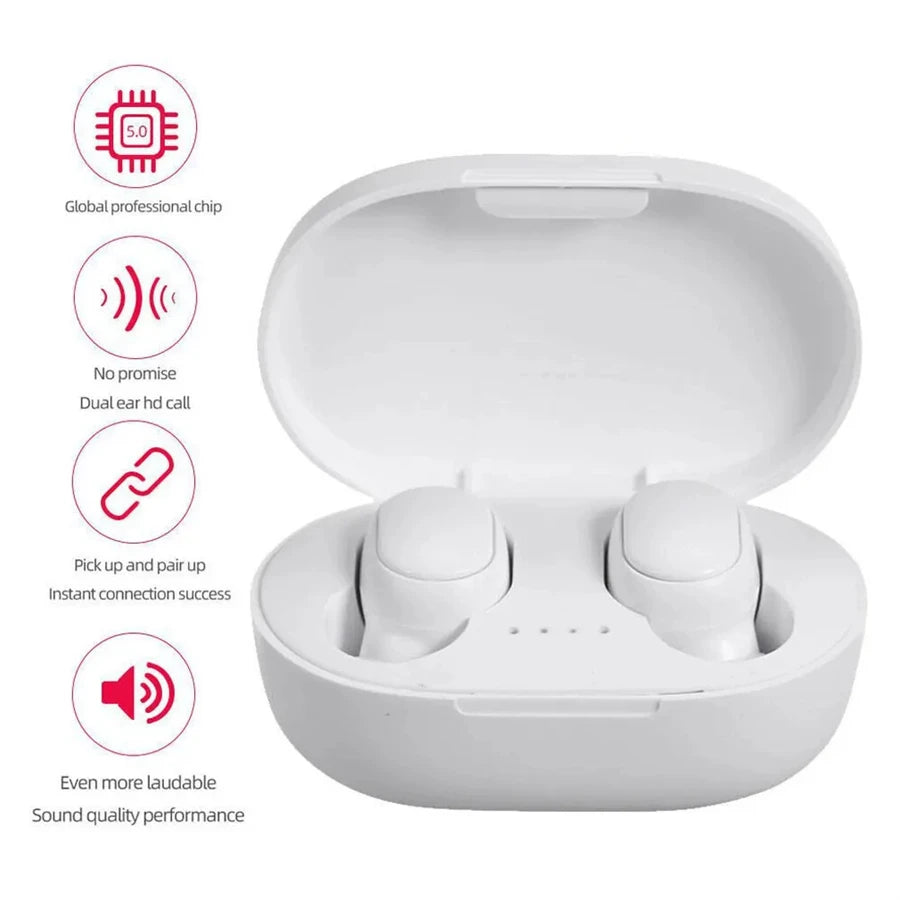 Écouteurs Sans Fil Intra-Auriculaires A6S - Stéréo Imperméables Running / A6S Bluetooth Headset In-ear Macaron 5.0 TWS Earbuds Waterproof