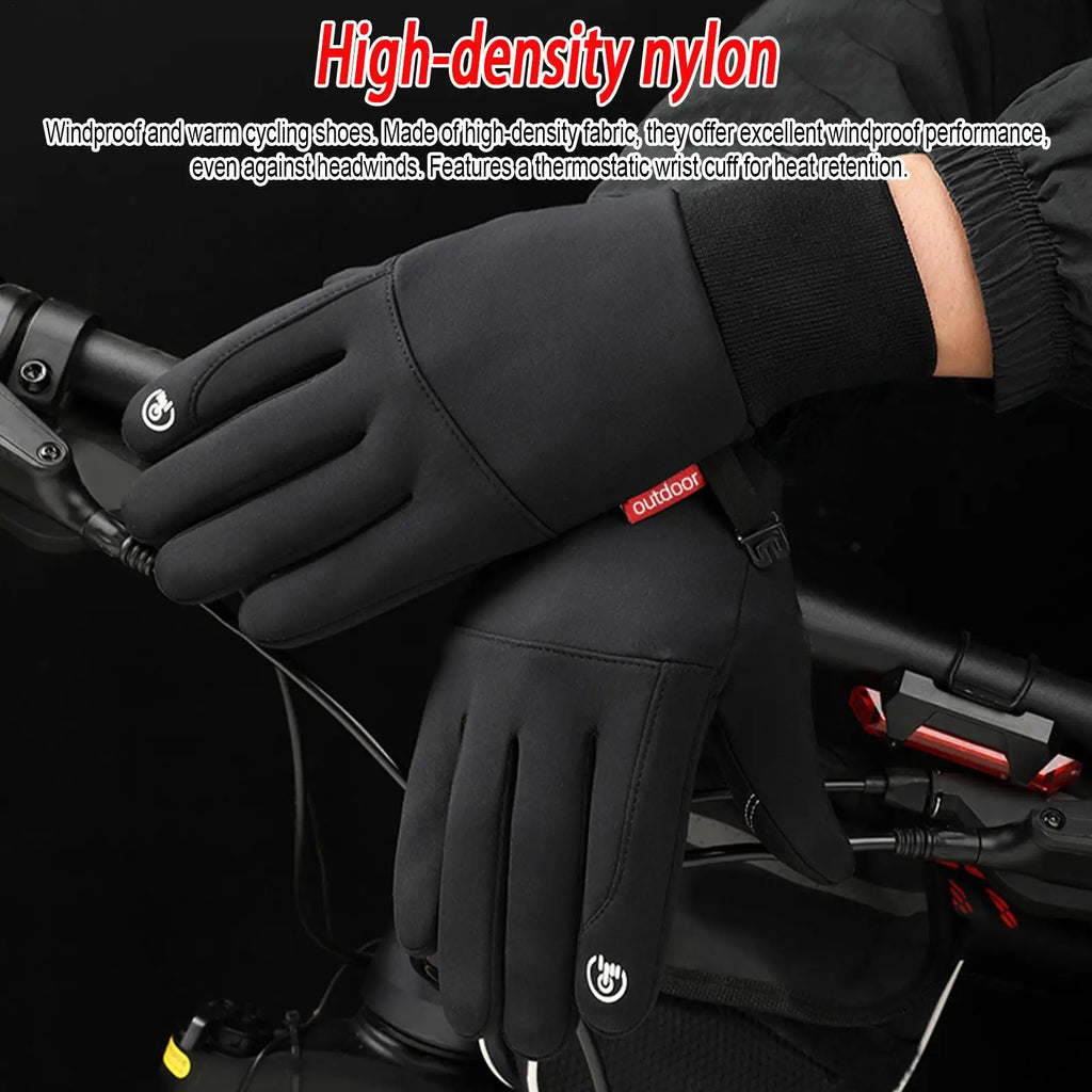 Gants Chauffants Électriques USB Écran Tactile - Ski Randonnée Camping Hiver