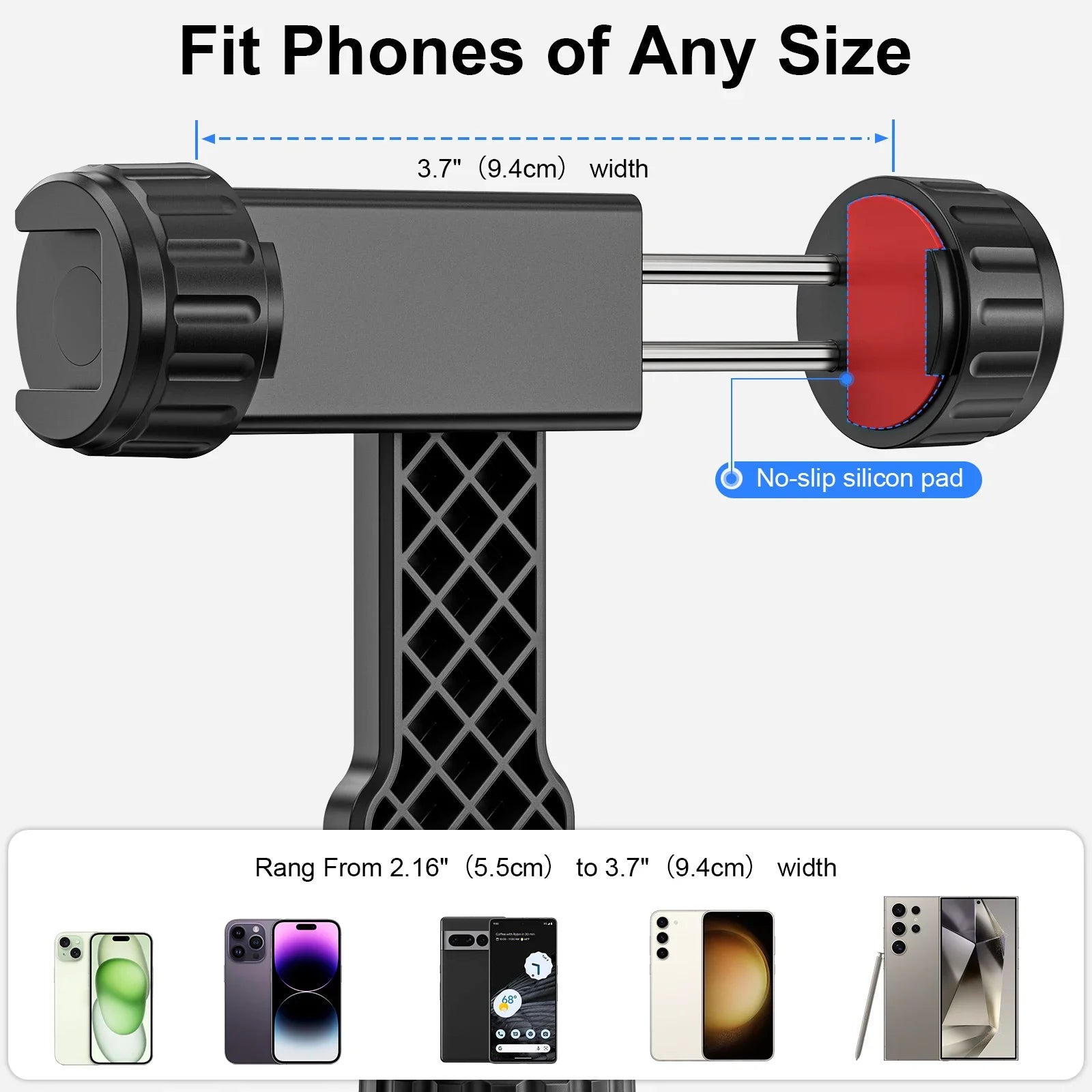 Support Téléphone Pivotant Portable - Accessoire Universel /EVUMO Portable Swivel Phone Clip Multi-function Phone Accessories