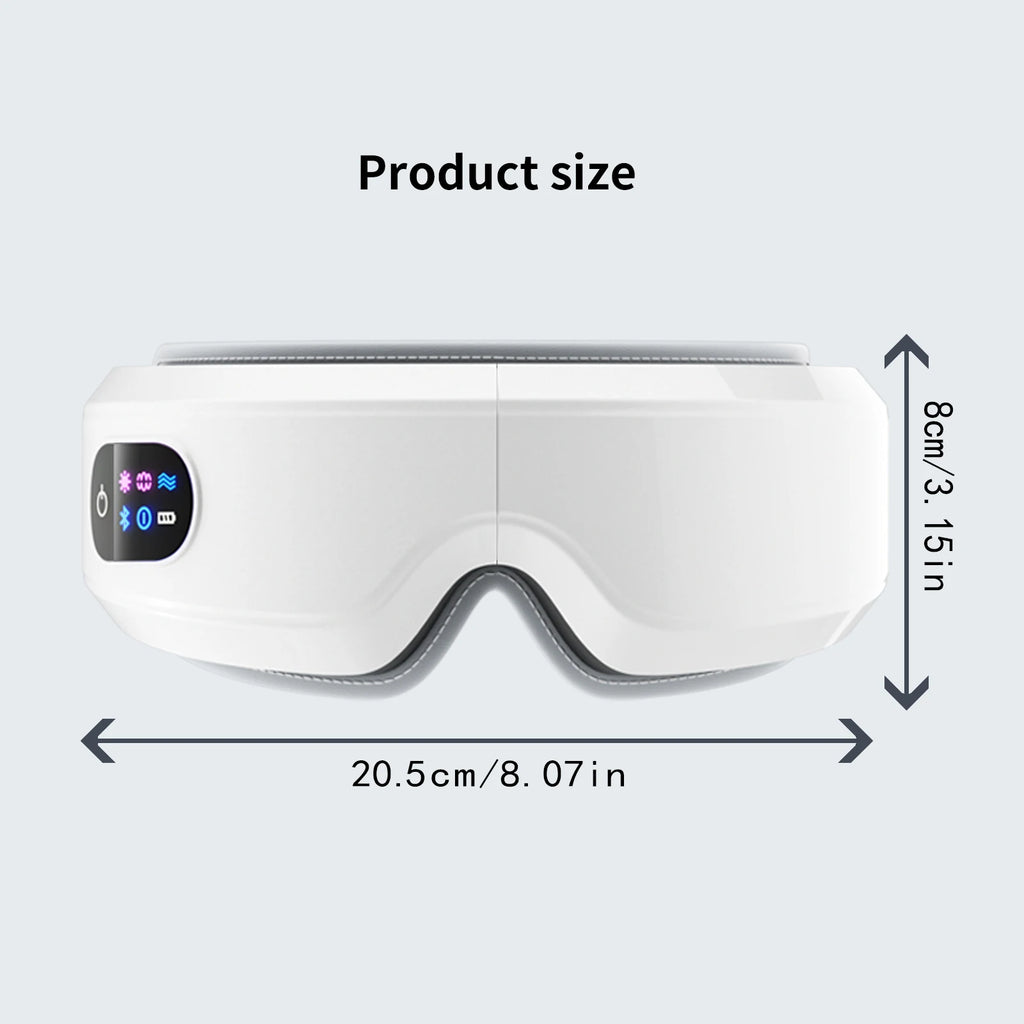 Masseur Yeux Chauffant - Masque Yeux Migraine 3 Modes Massage Fatigue