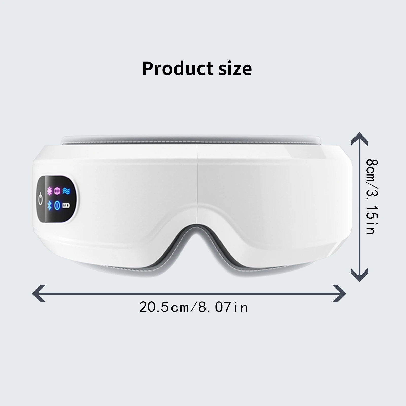 Masseur Yeux Chauffant - Masque Yeux Migraine 3 Modes Massage Fatigue