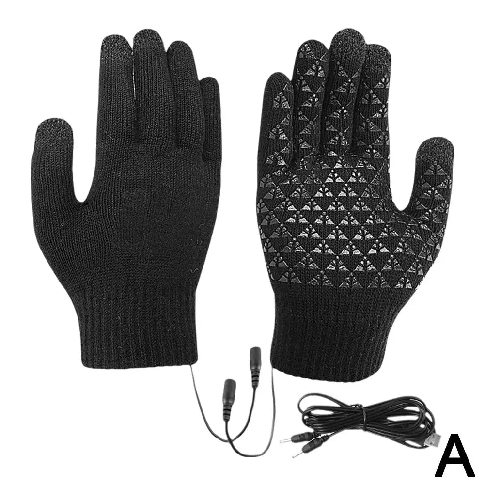 Gants Chauffants USB Hiver Écran Tactile - Thermiques Coupe-Vent Moto Vélo