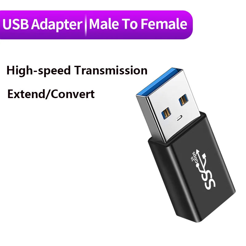 Adaptateur USB 3.0 Mâle-Femelle 5Gbps - Connecteur Extension SSD HDD Gen1