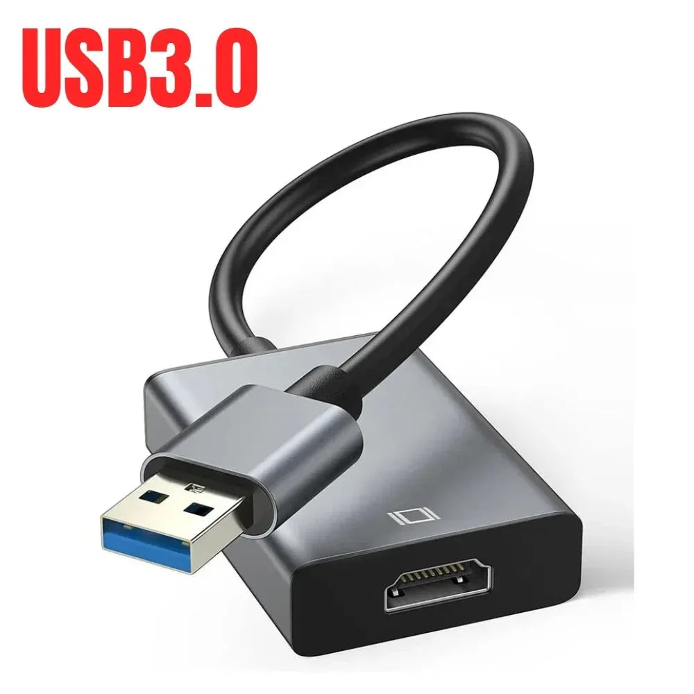 Adaptateur USB 3.0 vers HDMI 1080P 60Hz - Convertisseur Audio Vidéo PC Laptop