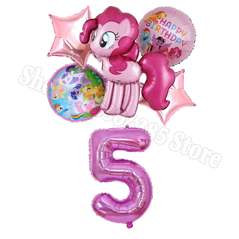 Ballons My Little Pony Chiffres 1-10 Licorne - Anniversaire Baby Shower Fête