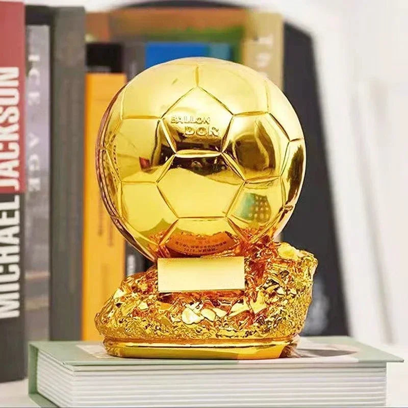 Trophée Ballon d'Or Football 15/20/25cm - Récompense Joueur Décoration Maison
