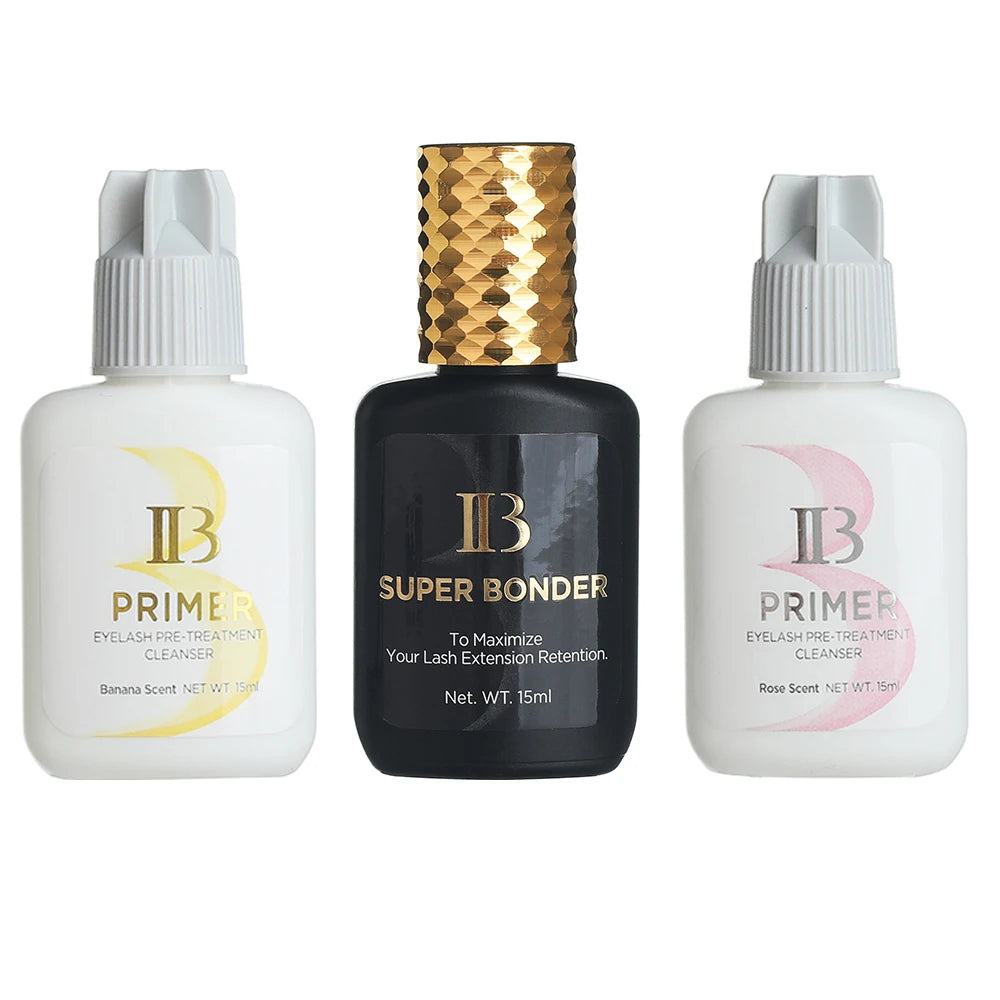 I Beauty Primer Super Bonder - Agent Fixateur Extension Cils Nettoyant Parfum Banane Rose