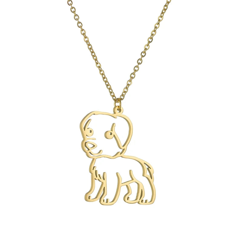 Collier Dessin Enfant Personnalisé Acier Inoxydable - Pendentif Artwork Logo Cadeau