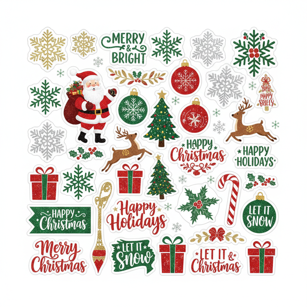 Autocollants Décoratifs de Noël