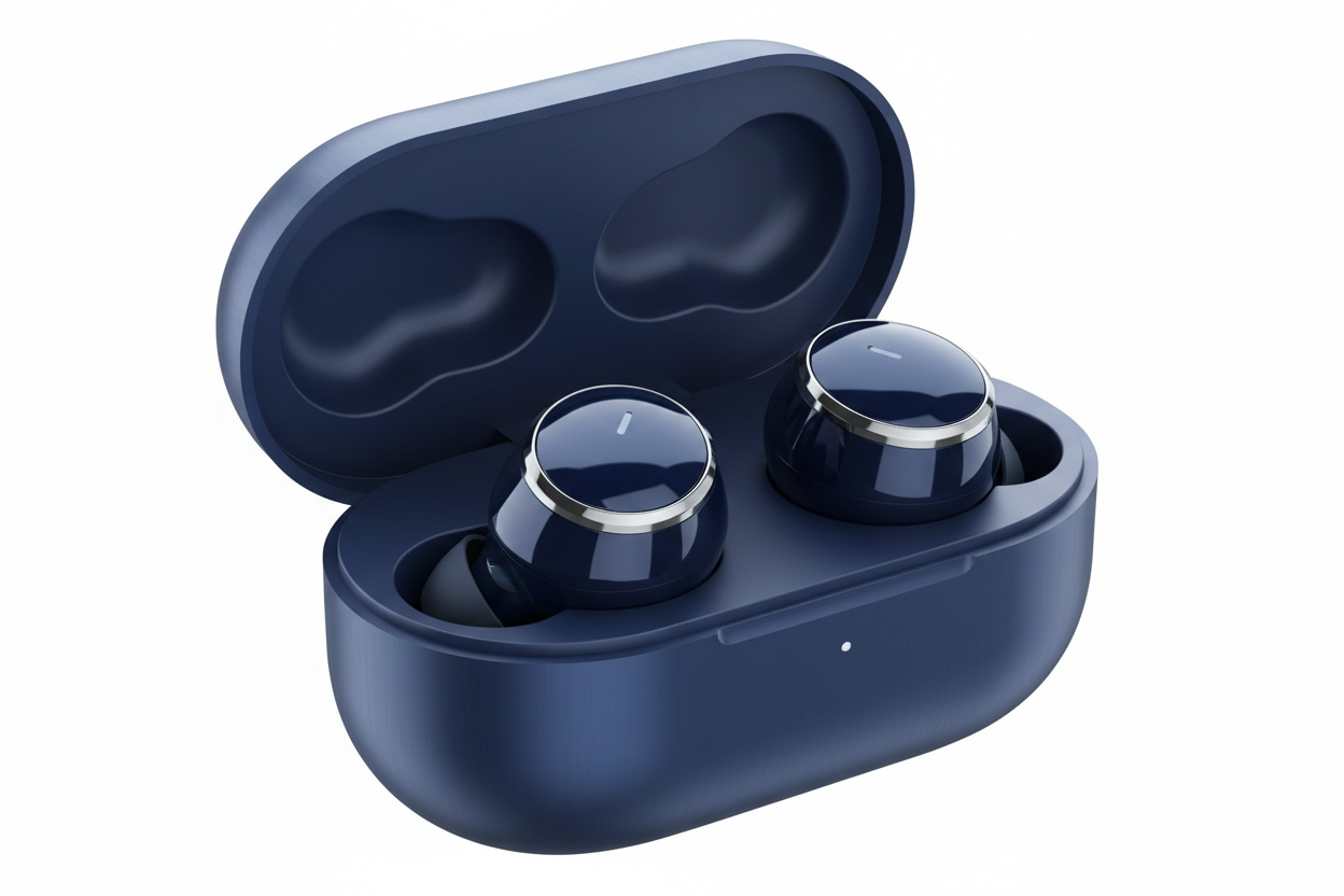 Écouteurs bleu marine