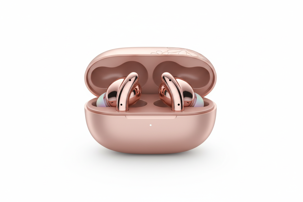 Écouteurs rose gold