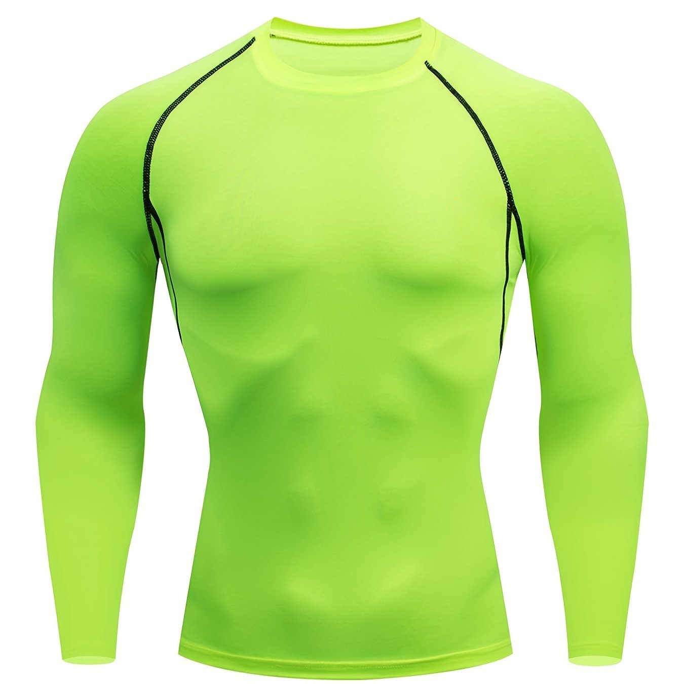 T-Shirt Fitness Homme PRO Séchage Rapide - Manches Longues Extensible Running