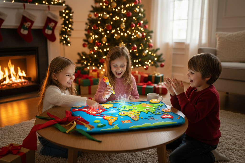 Jouet éducatif en action avec enfants