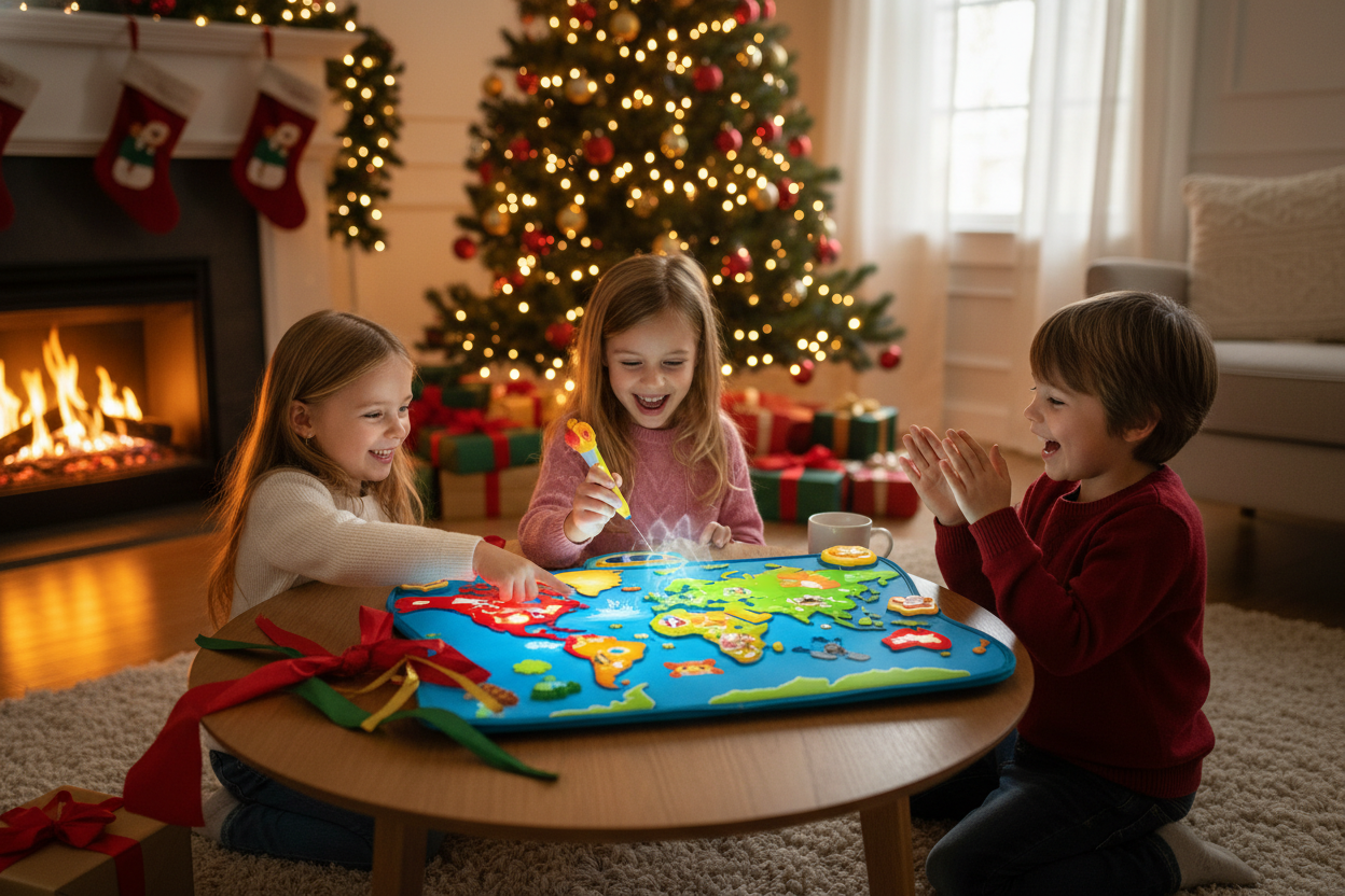 Jouet éducatif en action avec enfants