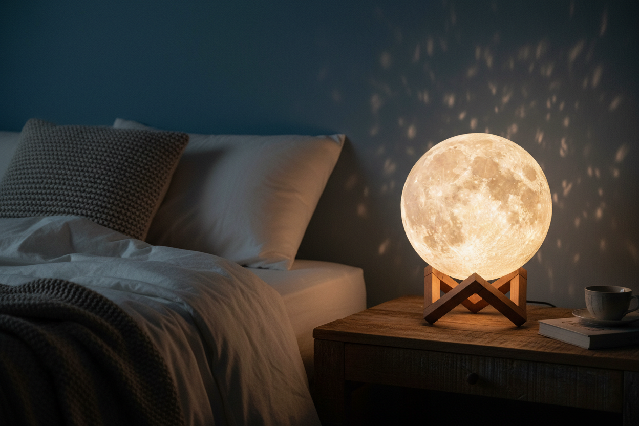 Lampe lune ambiance