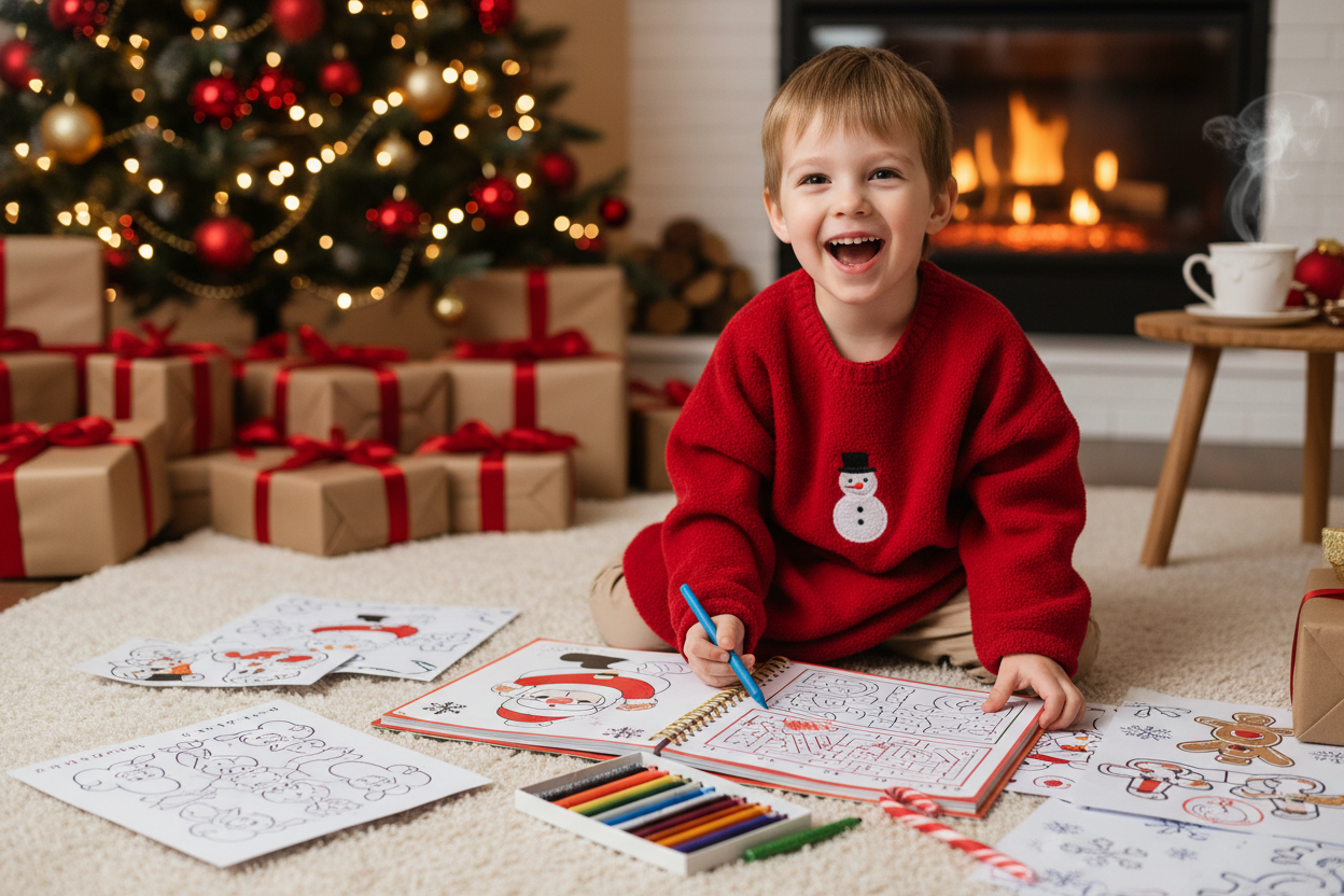 Livre d'activités - Enfant jouant