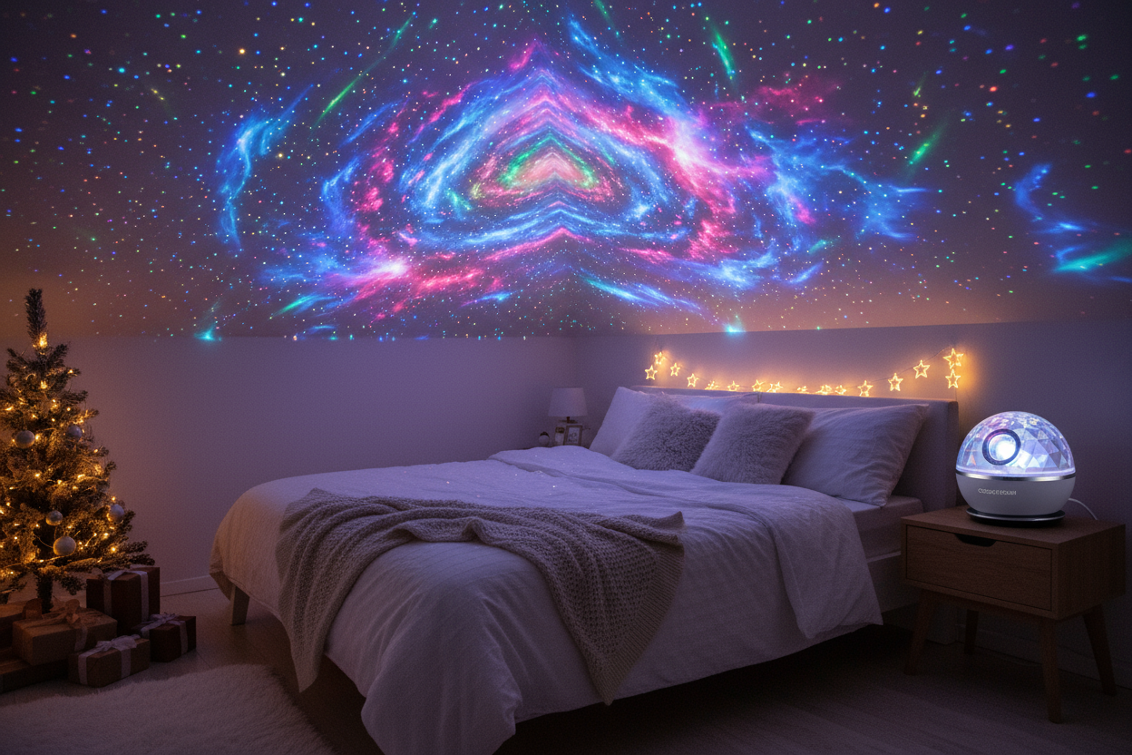 Projecteur LED effet galaxie