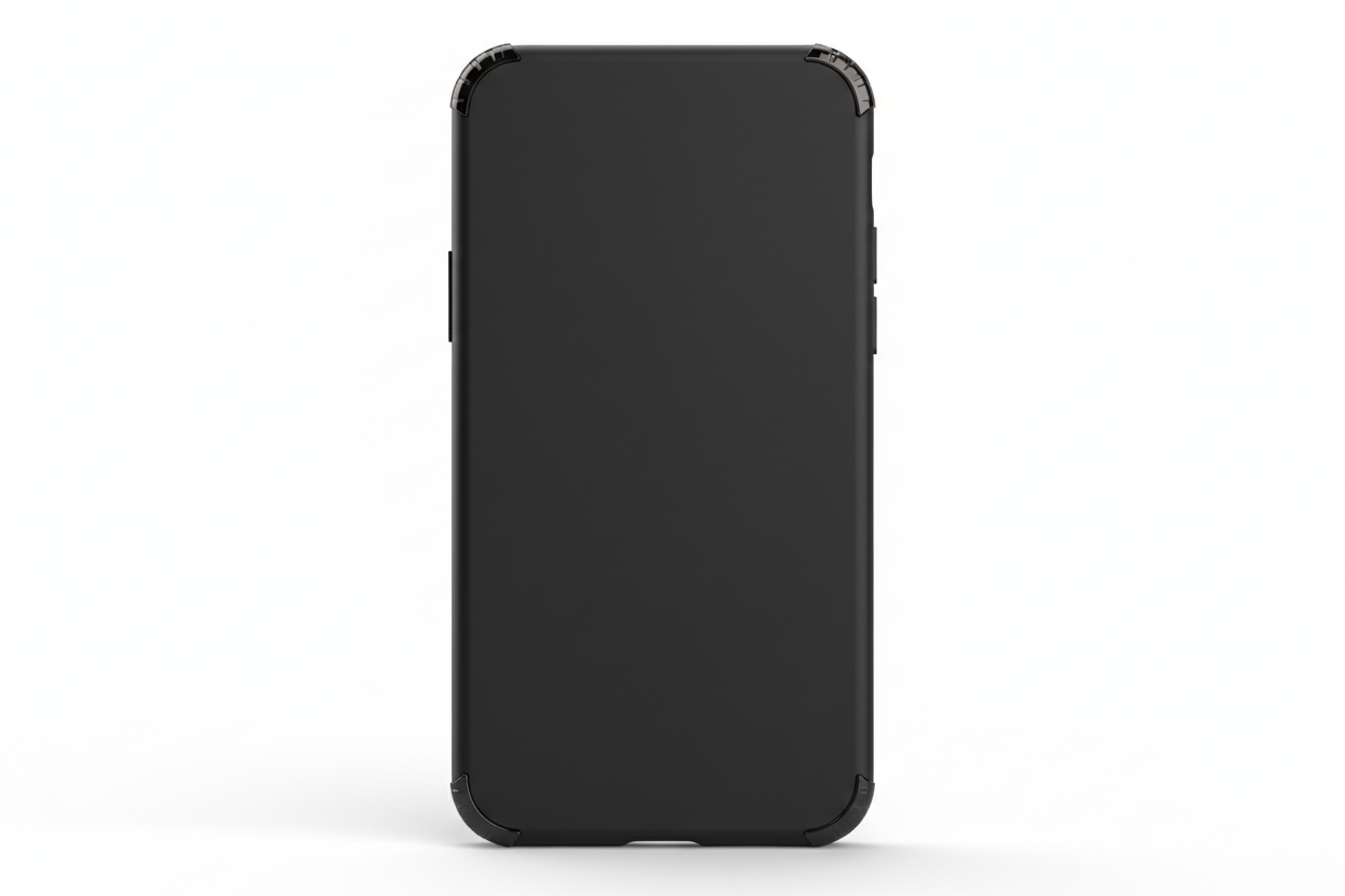 Étui noir premium vue de face